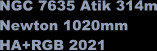 NGC 7635 Atik 314m Newton 1020mm HA+RGB 2021
